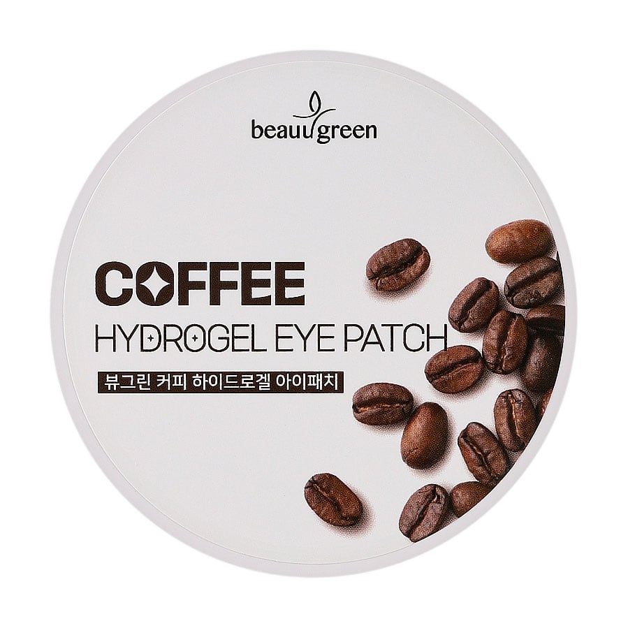 Тонізувальні гідрогелеві патчі для шкіри навколо очей BeauuGreen Coffee Hydrogel Eye Patch з екстрактом кави, 60 шт